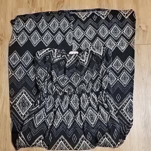 Women' Strapless Black Diamond Three Pink Hearts Trixxi Maxi Dress Size large